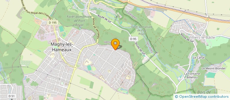 localisation de l'entreprise SCI LE SEAC'H AIRAUD  MAGNY-LES-HAMEAUX