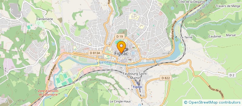 localisation de l'entreprise SCI LE SEGALA  FIGEAC