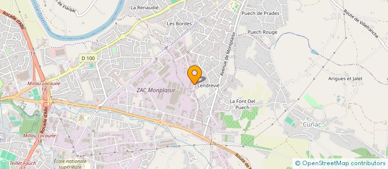 localisation de l'entreprise SCI LE SEGALA  SAINT-JUERY