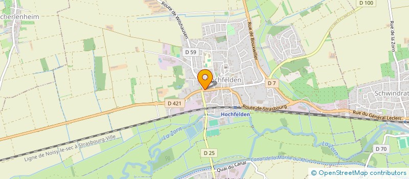 localisation de l'entreprise SCI LE SELLIER  HOCHFELDEN