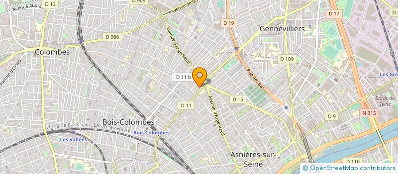 localisation de l'entreprise SCI LE SELVET à BOIS-COLOMBES