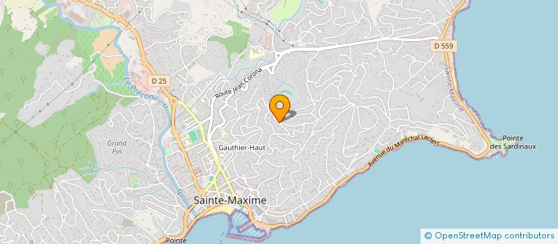 localisation de l'entreprise SCI LE SEMAPHORE à SAINTE-MAXIME