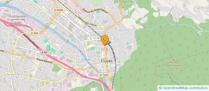 localisation de l'entreprise SCI LE SEMNOZ  CLUSES