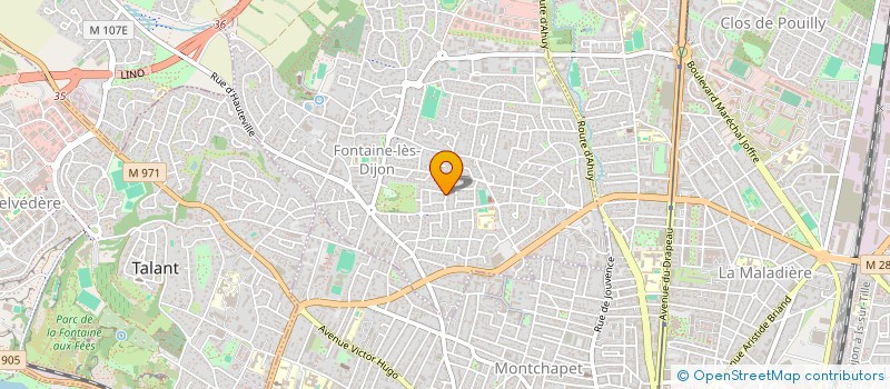 localisation de l'entreprise SCI LE SENEVE  FONTAINE-LES-DIJON