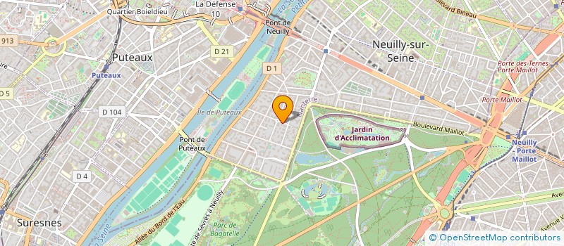 localisation de l'entreprise SCI LE SENTIER 43 à NEUILLY-SUR-SEINE