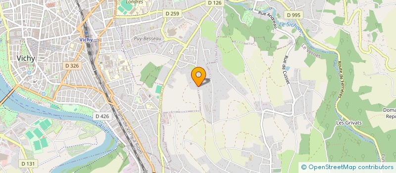 localisation de l'entreprise SCI LE SEPT à CUSSET