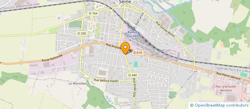 localisation de l'entreprise SCI LE SEQUIN à ROMILLY-SUR-SEINE