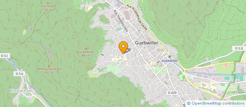 localisation de l'entreprise SCI LE SEQUOIA  GUEBWILLER