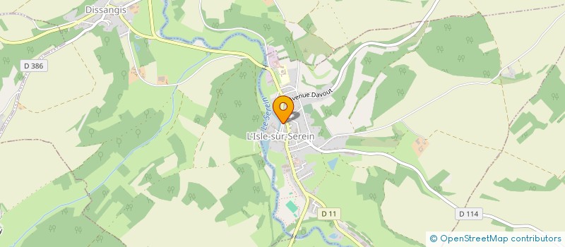 localisation de l'entreprise SCI  LE SEREIN  L'ISLE-SUR-SEREIN