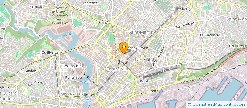 localisation de l'entreprise SCI LE SERPENT  BREST