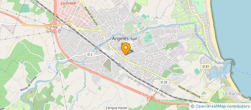 localisation de l'entreprise SCI LE SERRAT à ARGELES-SUR-MER