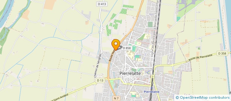 localisation de l'entreprise SCI LE SERRE SUD à PIERRELATTE