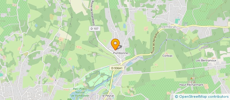 localisation de l'entreprise SCI LE SERVENIER  LEMBRAS