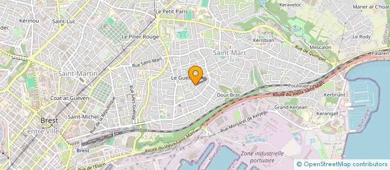 localisation de l'entreprise SCI LE SEXTANT  BREST