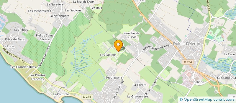 localisation de l'entreprise SCI LE SEXTANT  DOLUS-D'OLERON