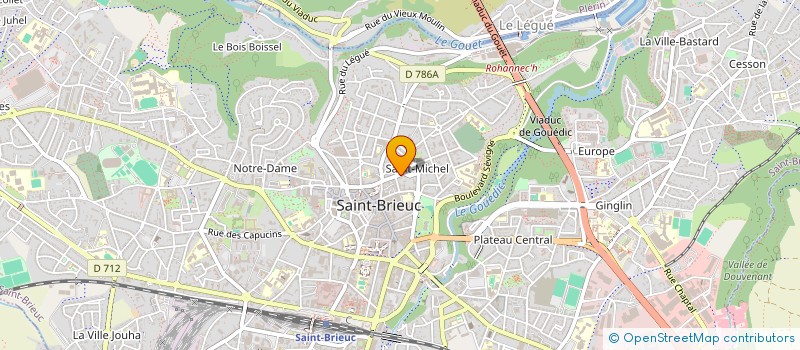 localisation de l'entreprise SCI LE SEXTANT  SAINT-BRIEUC