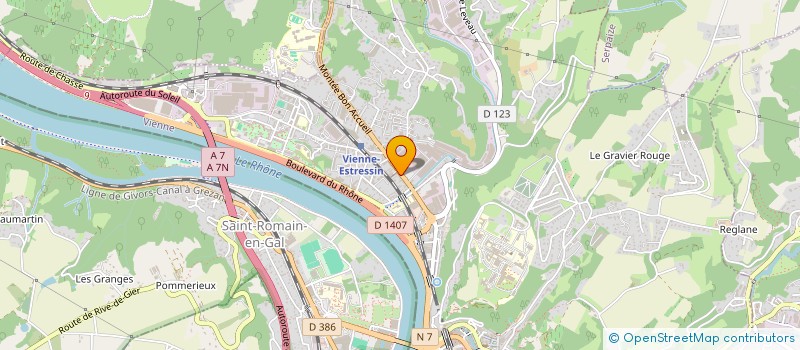 localisation de l'entreprise SCI LE SEXTANT  VIENNE