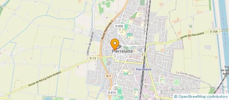 localisation de l'entreprise SCI LE SIECLE à PIERRELATTE