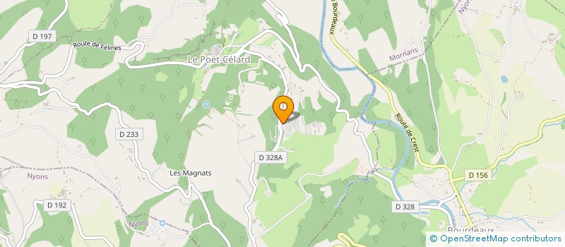 localisation de l'entreprise SCI LE SIGNAL  LE POET-CELARD