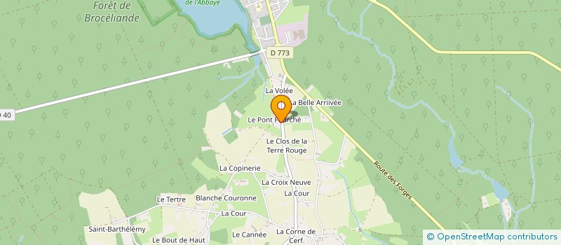 localisation de l'entreprise SCI LE SIGNE  PAIMPONT