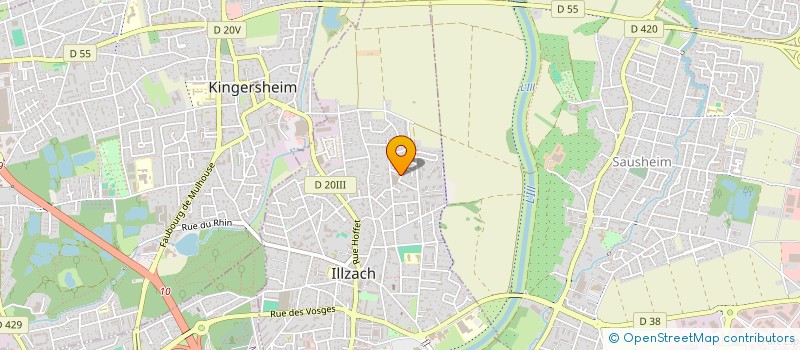 localisation de l'entreprise SCI LE SILLAGE  ILLZACH