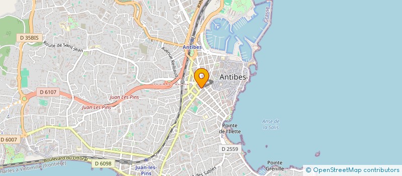 localisation de l'entreprise SCI LE SILLON à ANTIBES