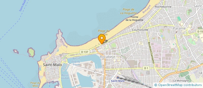 localisation de l'entreprise SCI LE SILLON  SAINT-MALO
