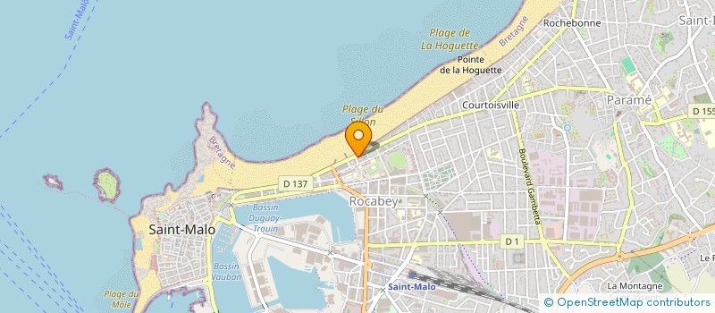 localisation de l'entreprise SCI LE SILLON 74  SAINT-MALO