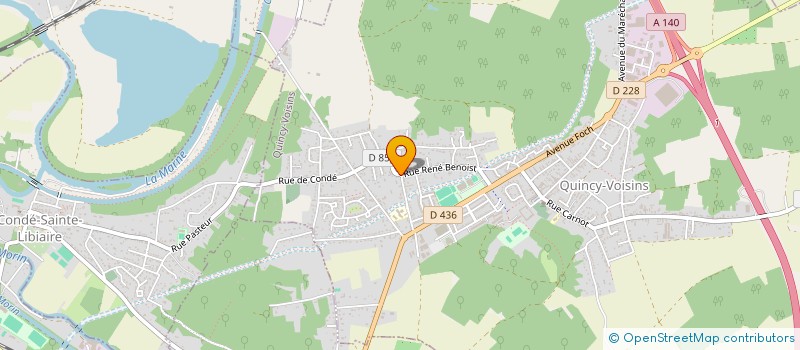 localisation de l'entreprise SCI LE SILLON  QUINCY-VOISINS