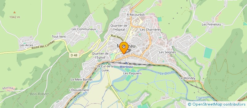 localisation de l'entreprise SCI LE SILVO  MORTEAU