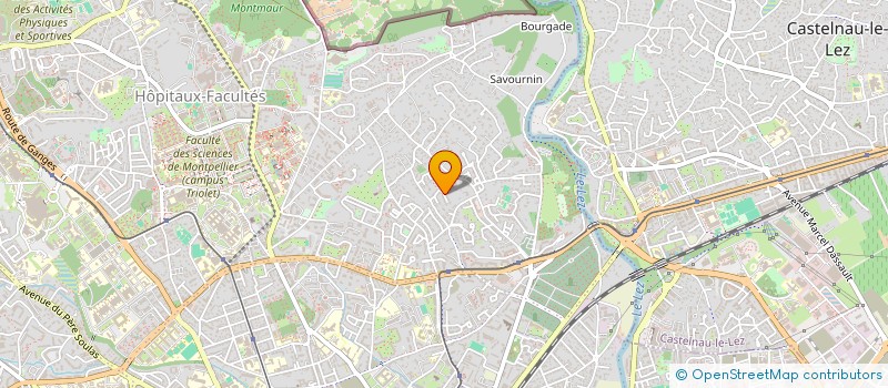 localisation de l'entreprise SCI LE SIRIUS à MONTPELLIER
