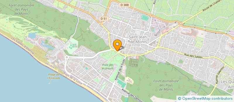 localisation de l'entreprise SCI  LE SIROCCO  SAINT-JEAN-DE-MONTS