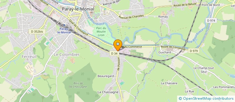 localisation de l'entreprise SCI LE SISCA  PARAY-LE-MONIAL