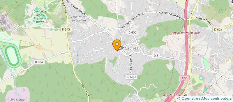 localisation de l'entreprise SCI LE SOBO  CABRIES