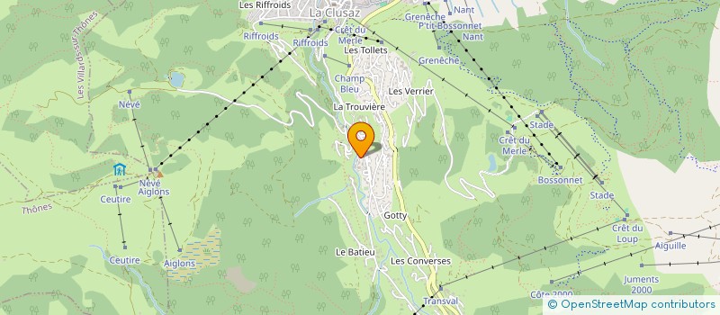localisation de l'entreprise SCI LE SOL Y LUNA à LA CLUSAZ