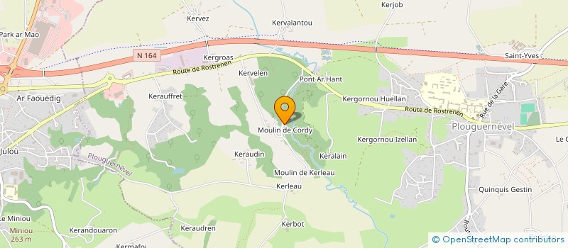 localisation de l'entreprise SCI LE SOLEIL  MELLIONNEC