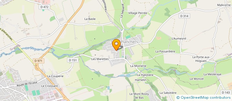 localisation de l'entreprise SCI LE SOLEIL  SAINT-PLANCHERS