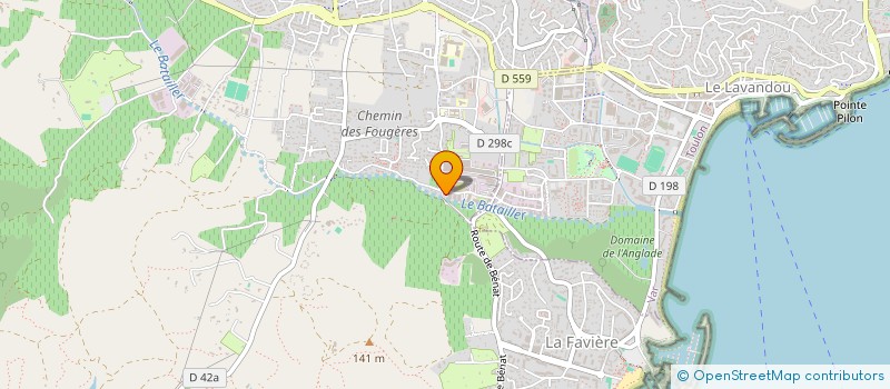localisation de l'entreprise SCI LE SOLEIL à BORMES-LES-MIMOSAS