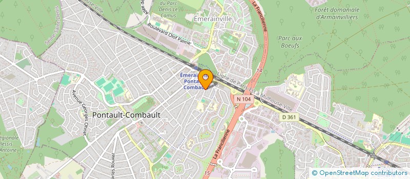 localisation de l'entreprise SCI LE SOLEIL à PONTAULT-COMBAULT