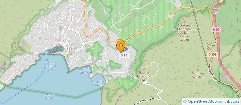 localisation de l'entreprise SCI LE SOLEIL à CASSIS