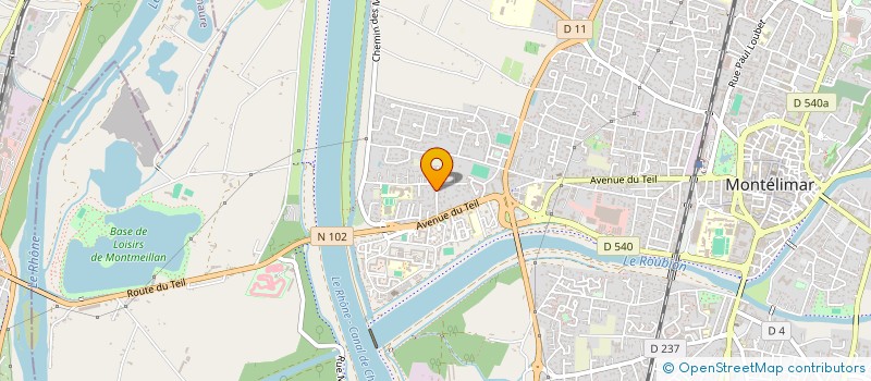 localisation de l'entreprise SCI LE SOLEIL à MONTELIMAR