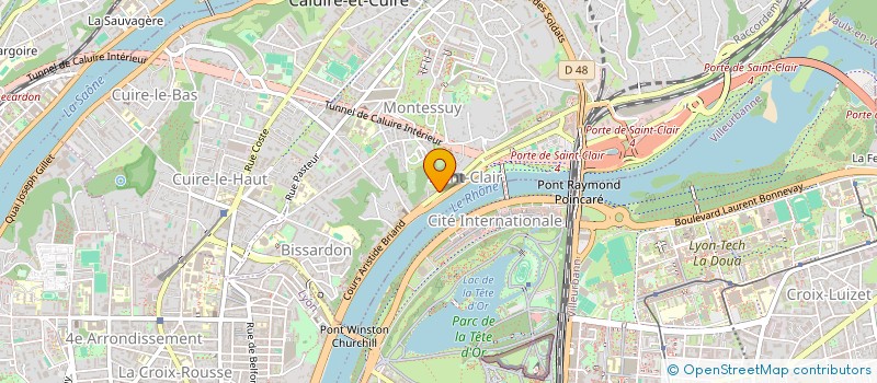 localisation de l'entreprise SCI LE SOLEIL  CALUIRE-ET-CUIRE