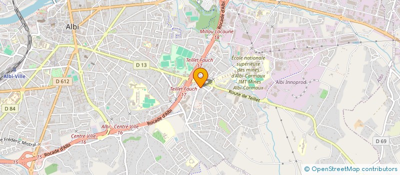 localisation de l'entreprise SCI LE SOLEIL à ALBI