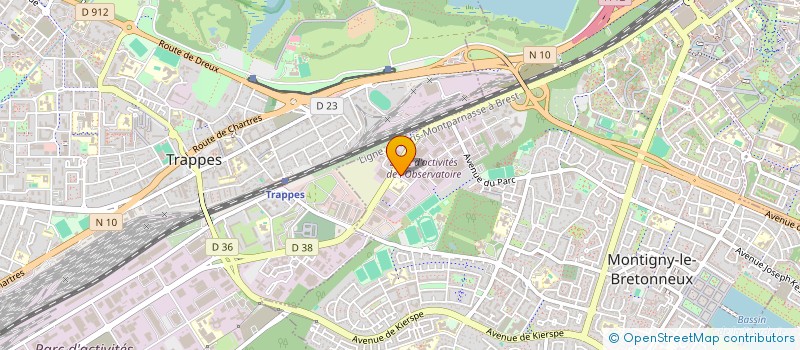 localisation de l'entreprise SCI LE SOLEIL  MONTIGNY-LE-BRETONNEUX