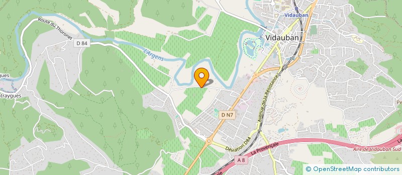 localisation de l'entreprise SCI LE SOLEIL  VIDAUBAN