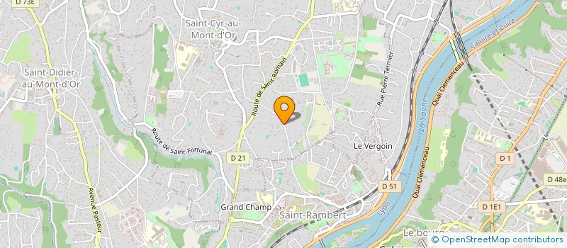 localisation de l'entreprise SCI LE SOLEIL  SAINT-CYR-AU-MONT-D'OR