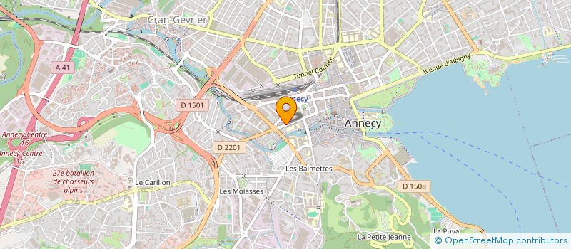 localisation de l'entreprise SCI LE SOLEIL COUCHANT à ANNECY