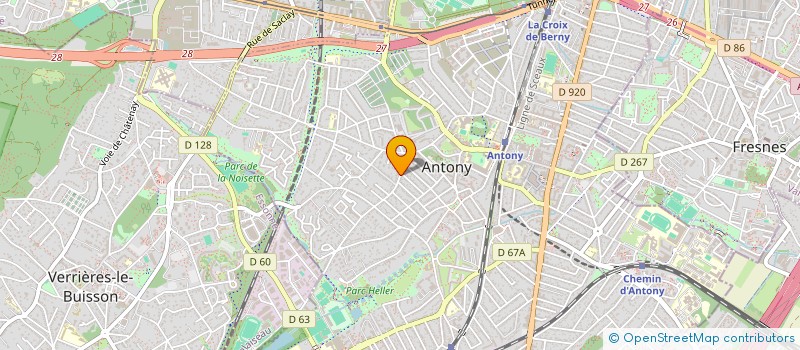 localisation de l'entreprise SCI LE SOLEIL LEVANT à ANTONY