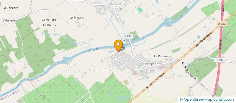 localisation de l'entreprise SCI LE SOLEIL VERT  HUILLE-LEZIGNE