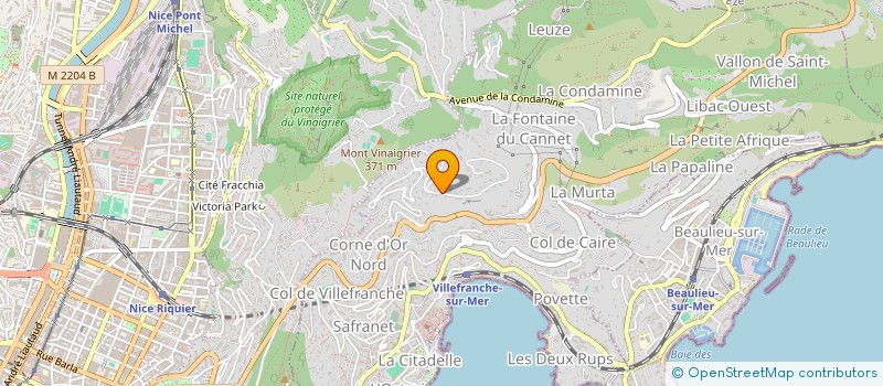 localisation de l'entreprise SCI LE SOLEILLAT à VILLEFRANCHE-SUR-MER